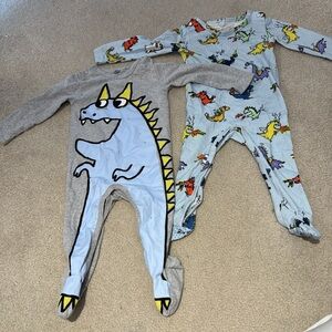Stella McCartney baby boy Dinosaur Kids One Piece clothes footies